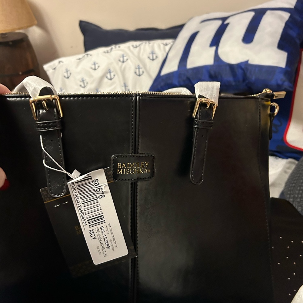 Brand New Badgley Mischka Julia Vegan Leather Tote